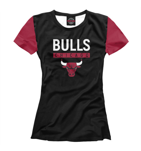 Футболка для девочек с изображением Chicago Bulls цвета Белый