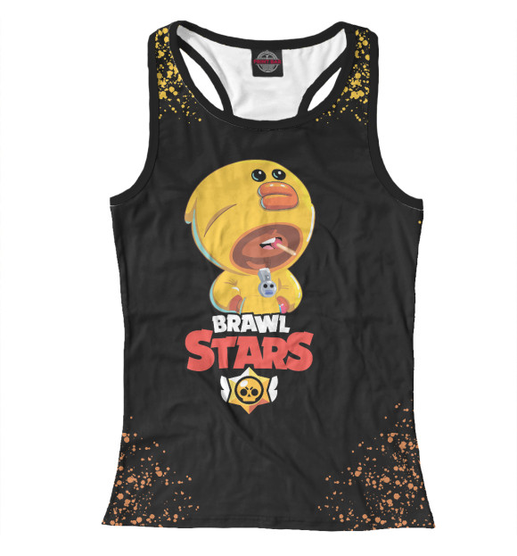 Женская майка-борцовка с изображением Brawl Stars цвета Белый