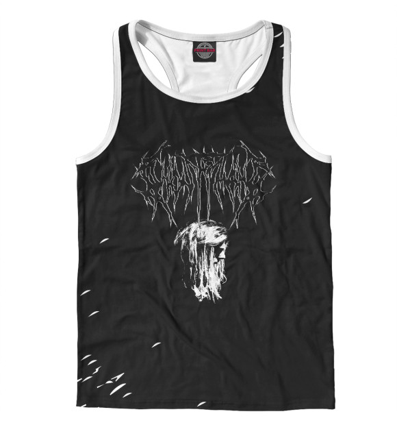 Мужская майка-борцовка с изображением Ghostemane цвета Белый