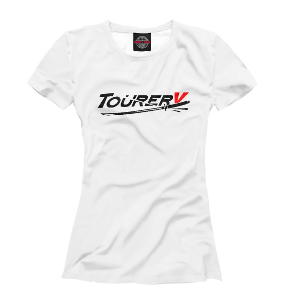 Женская футболка с изображением Tourer V цвета Белый