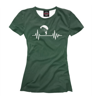Женская футболка Parachute frequency