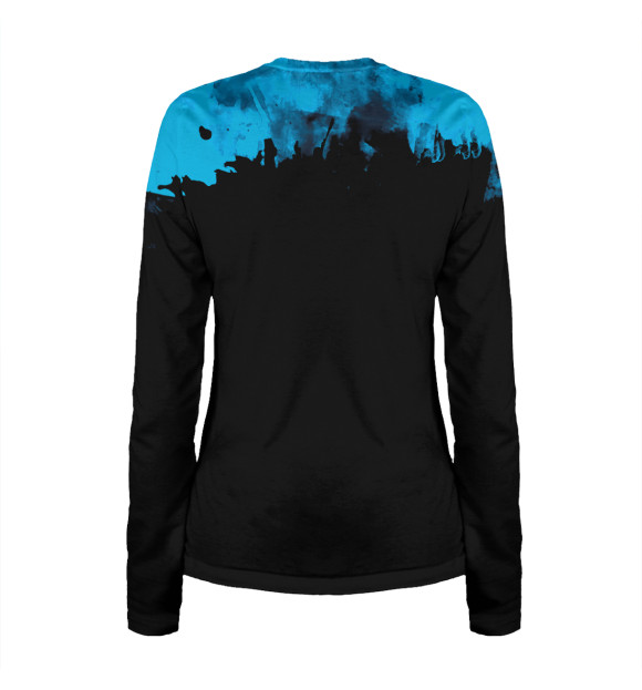 Женский лонгслив с изображением Heart peace sign shirt! цвета Белый