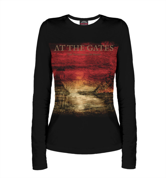 Женский лонгслив с притом Atthegates цвета Белый Женский лонгслив с изображением Atthegates цвета Белый