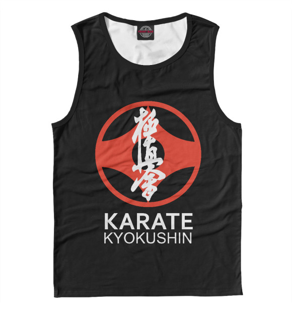 Майка для мальчика с изображением Karate Kyokushin цвета Белый