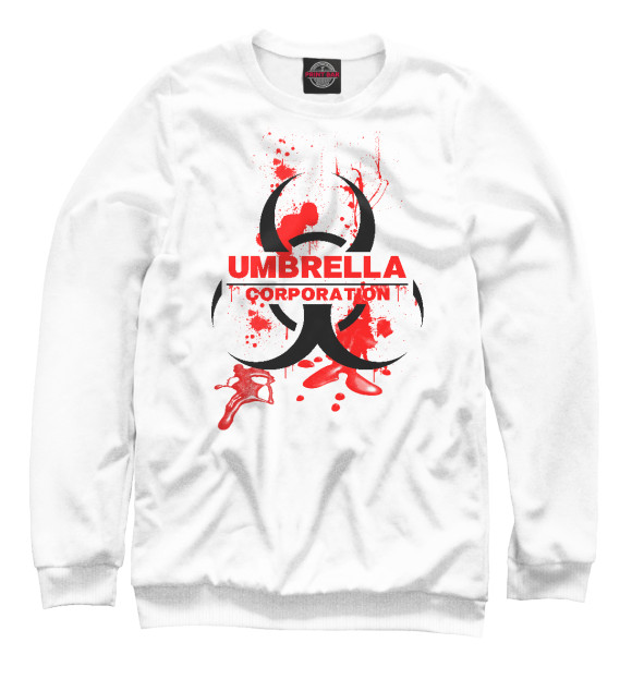 Свитшот для девочек с изображением Umbrella цвета Белый