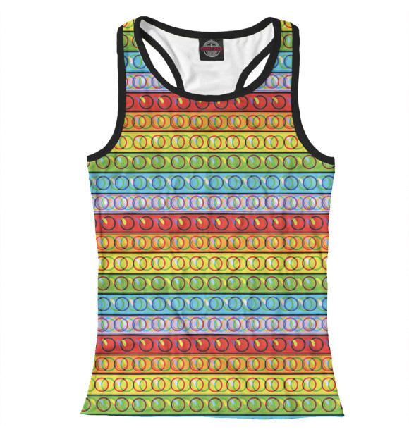 Женская майка-борцовка с изображением Pop it антистресс цвета Белый