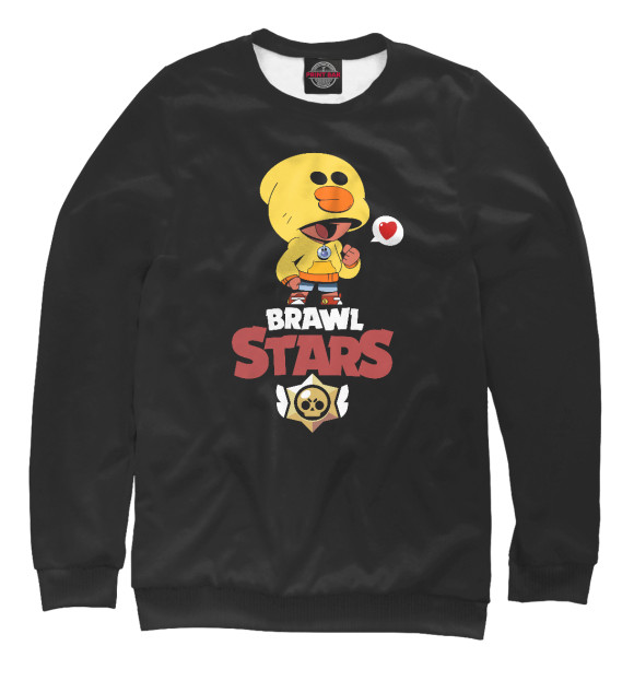 Женский свитшот с изображением Brawl Stars цвета Белый