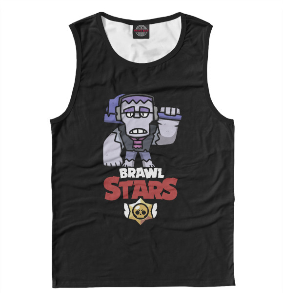 Майка для мальчика с притом Brawl Stars Frank цвета Белый Майка для мальчика с изображением Brawl Stars Frank цвета Белый