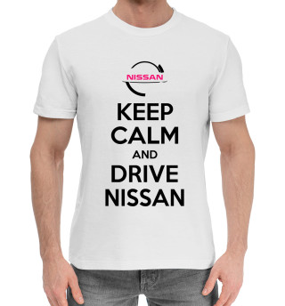 Хлопковая футболка для мальчиков Будь спок и води Nissan