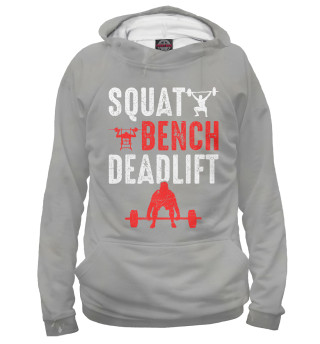 Мужское худи Squat Bench Deadlift