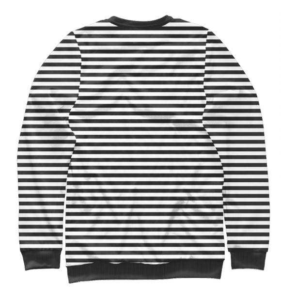 Свитшот для мальчиков с изображением Кот рвет тельняшку цвета Белый