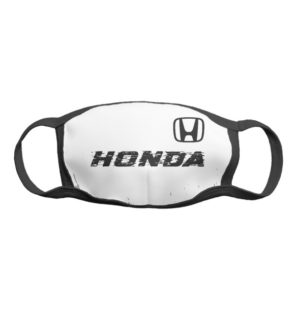 Маска тканевая с изображением Honda Speed Tires (белый фон) цвета Белый