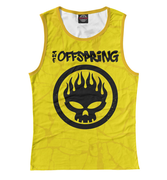 Женская майка с изображением The Offspring цвета Белый