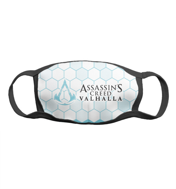 Маска тканевая с изображением Assassin’s Creed Valhalla цвета Белый