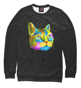 Мужской свитшот Rainbow Cut Cat