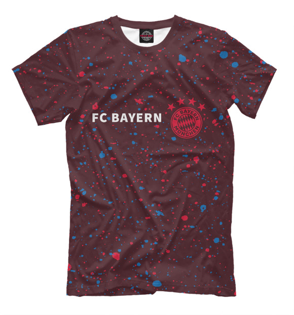 Мужская футболка с изображением Bayern цвета Белый