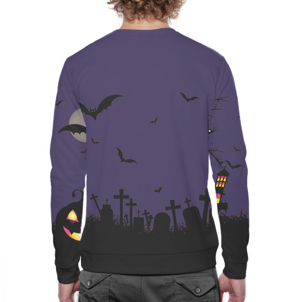 Мужской свитшот с изображением Ведьмы не стареют цвета Белый