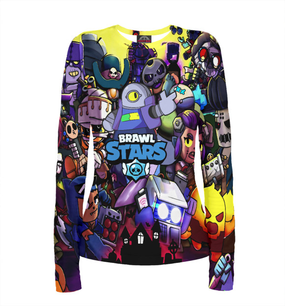 Женский лонгслив с изображением Ricochet цвета Белый