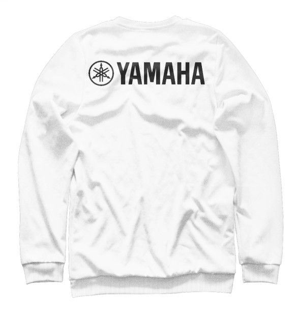 Свитшот для девочек с изображением Yamaha цвета Белый