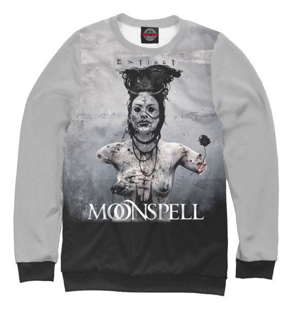 Женский свитшот с изображением Moonspell цвета Белый