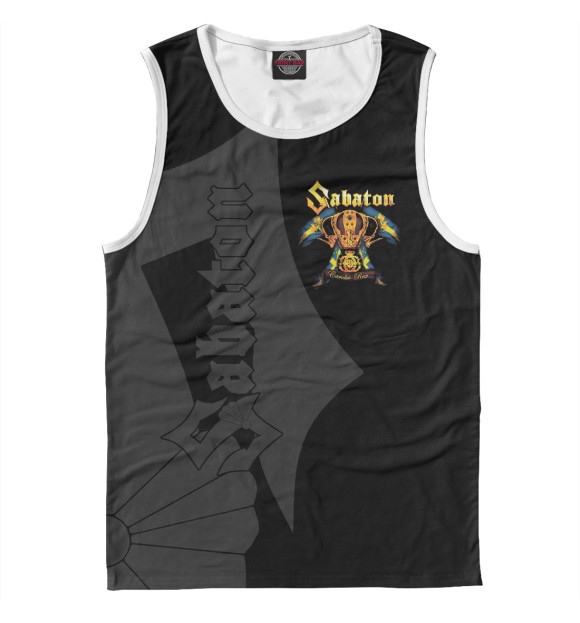 Мужская майка с изображением Sabaton цвета Белый