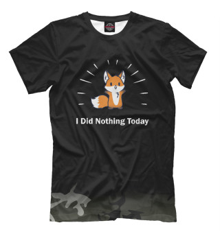 Мужская футболка I Did Nothing Today