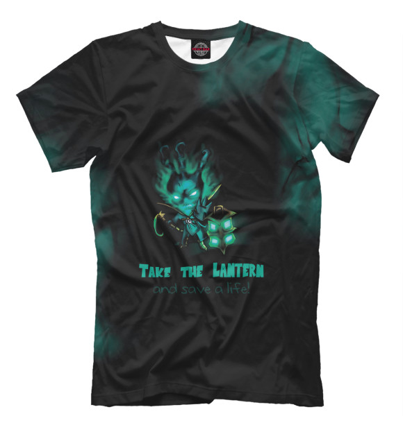 Футболка для мальчиков с изображением Take the lantern цвета Белый