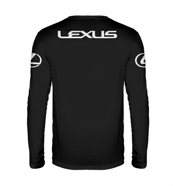 Мужской лонгслив с изображением Lexus цвета Белый