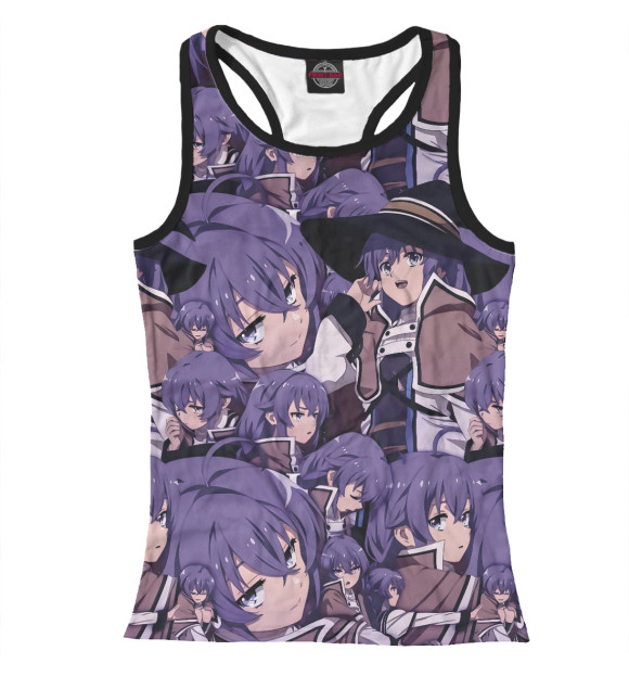 Женская майка-борцовка с изображением Реинкарнация безработного цвета Белый