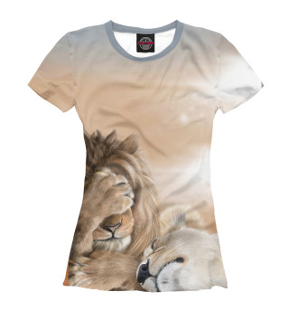 Женская футболка Львы