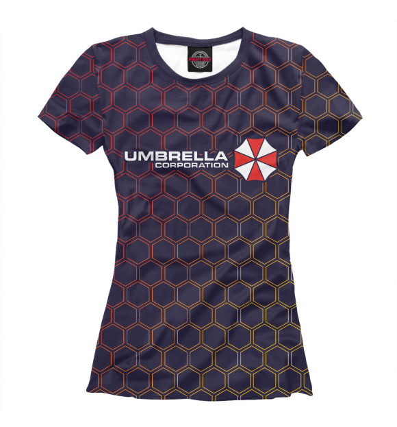 Футболка для девочек с изображением Umbrella Corp / Амбрелла цвета Белый