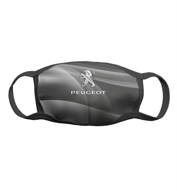 Маска тканевая с изображением Peugeot цвета Белый