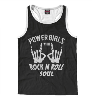 Мужская майка-борцовка Power Girls with Rock n Roll