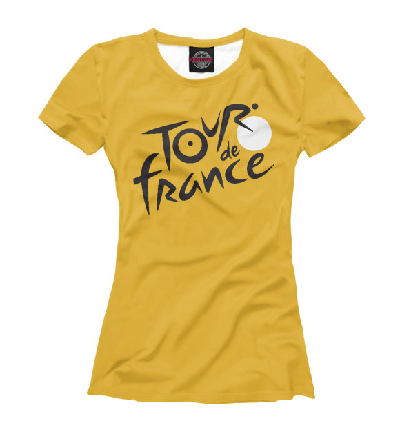 Футболка для девочек с изображением Tour De France цвета Белый