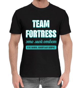 Хлопковая футболка для мальчиков Team Fortress Ответ