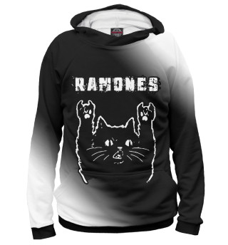 Худи для девочки Ramones + Рок Кот