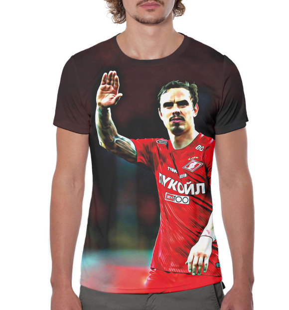 Мужская футболка с изображением Андрей Ещенко цвета Белый