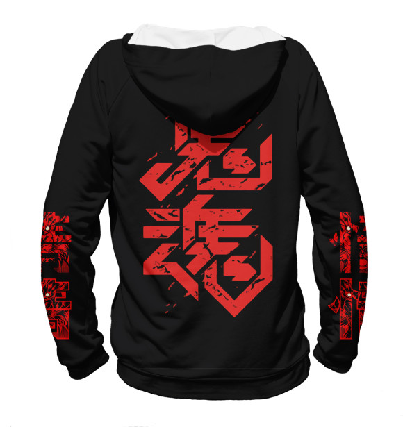 Мужское худи с изображением Япония цвета Белый