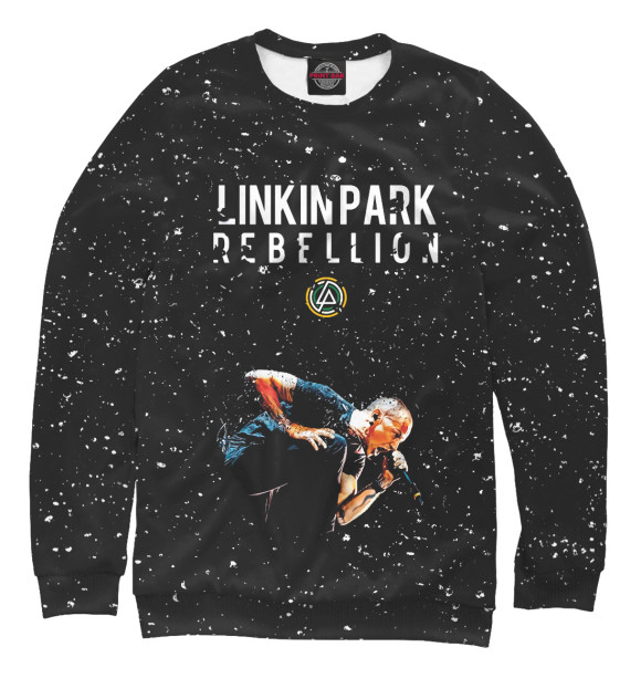 Женский свитшот с изображением Linkin Park цвета Белый
