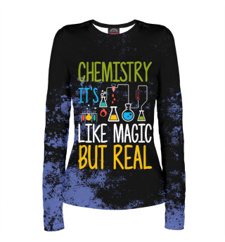 Лонгслив для девочки Chemistry It's Like Magic