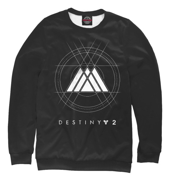 Мужской свитшот с изображением Destiny 2 цвета Белый