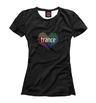 Женская футболка Trance