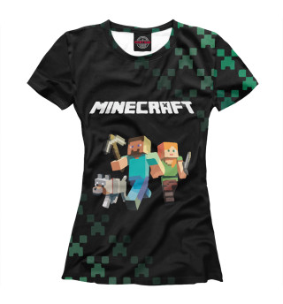 Женская футболка Minecraft