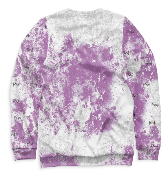 Женский свитшот с изображением На мне только Fendi худи цвета Белый