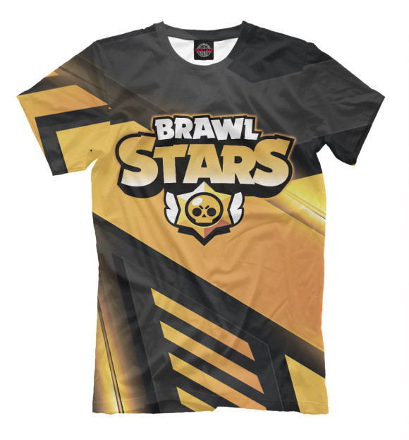 Мужская футболка с изображением Brawl Stars цвета Белый