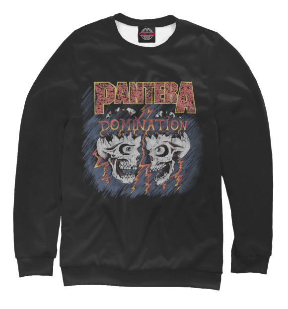 Женский свитшот с изображением Pantera цвета Белый