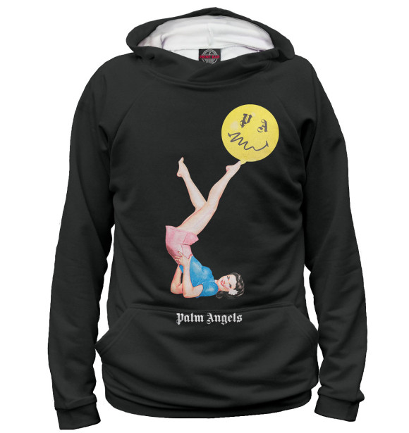 Женское худи с изображением Palm Angels цвета Белый