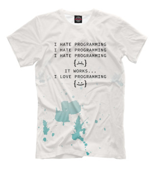 Мужская футболка I Hate Programming