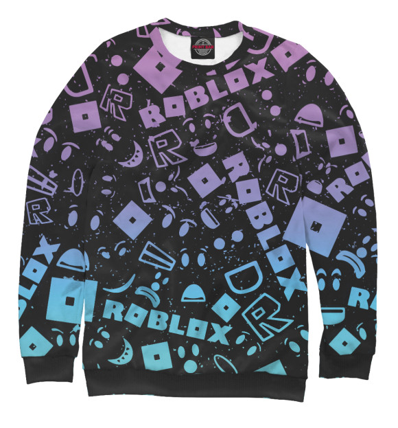 Свитшот для девочек с изображением Roblox цвета Белый