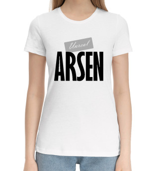 Хлопковая футболка для девочек Arsen